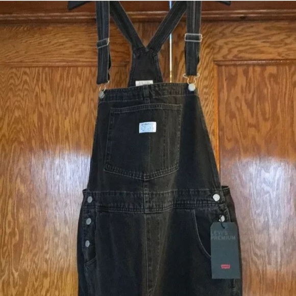 NWT Levi’s Vintage Denim Overalls In Black Market - Picture 10 of 13
